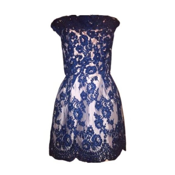 Luxury Designer Couture Glamour Runway Lace Evening Cocktail Prom Party Dress NW - Picture 9 of 16